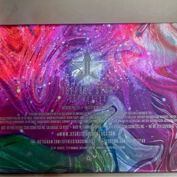 Jeffree Star Cosmetics ~ ‘PSYCHEDELIC CIRCUS’ Eyeshadow Palette ~ RARE & HTF NIB - Picture 10 of 16
